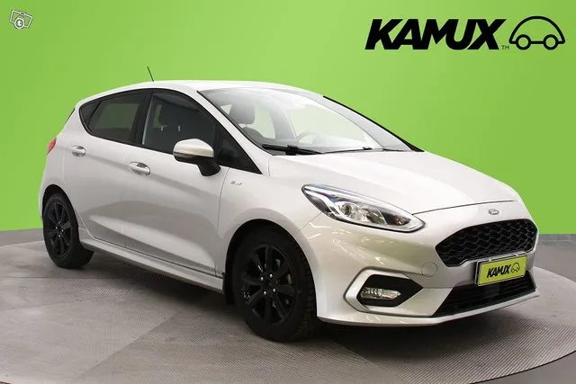 Ford Fiesta 1,0 EcoBoost 100hv A6 ST-Line 5-ovinen / Kaistavahti / Carplay & Android Auto / Vakkari / Juuri Image 1